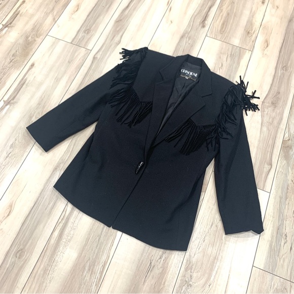 VINTAGE CRISCIONE Fringe Blazer - Picture 3 of 11